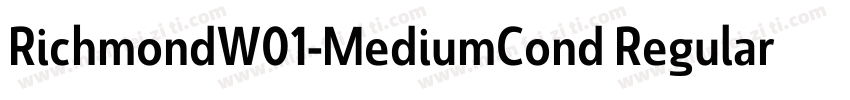 RichmondW01-MediumCond Regular字体转换